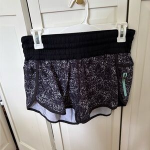 lululemon athletica Black and Gray Athletic Shorts